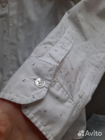 Рубашка школьная белая р.158