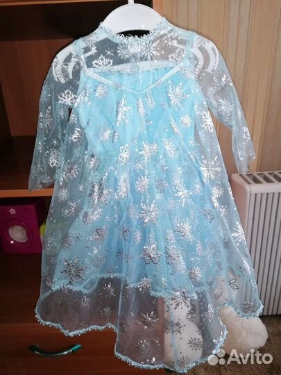 Праздничный костюм снежинка для девочки