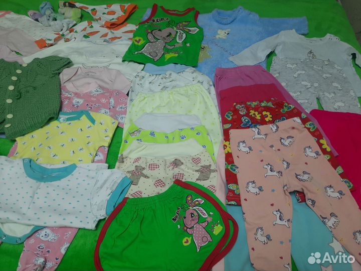 Вещи для девочки от 0 до 1 года пакетом