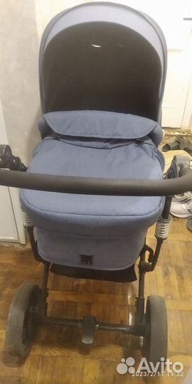 Коляска люлька для новорожденных 2 в 1 Indigo