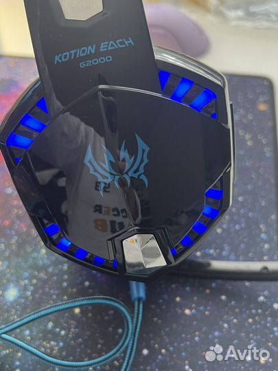 Игровые наушники с микрофоном проводные