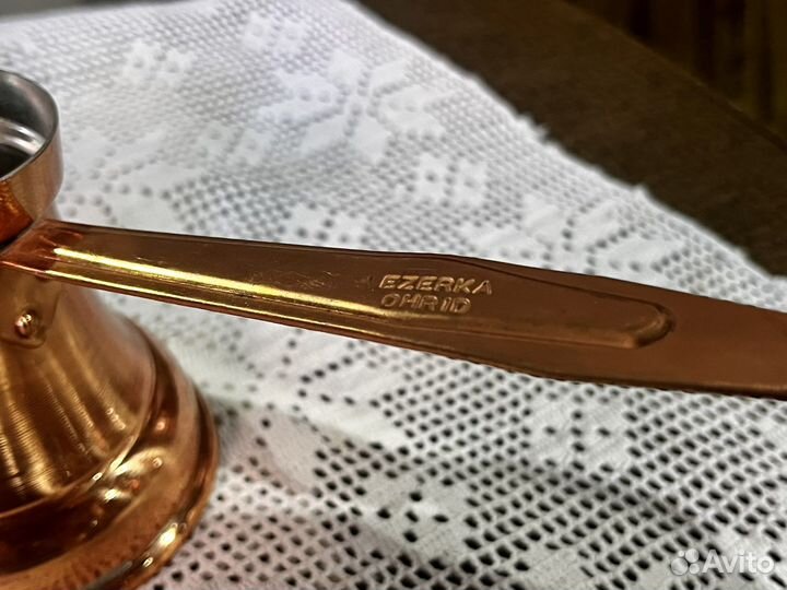 Медная посуда чайник турка