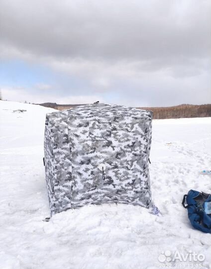 Зимняя палатка cube трехслойная бу