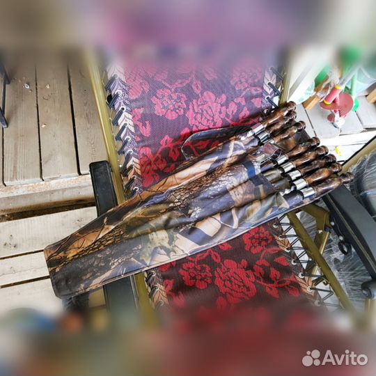 Шампура с деревянной ручкой