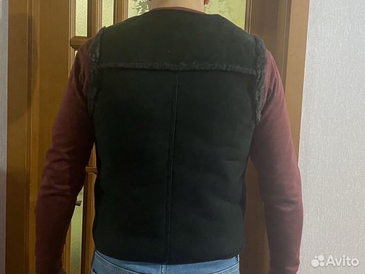 Жилетка дубленка мужская