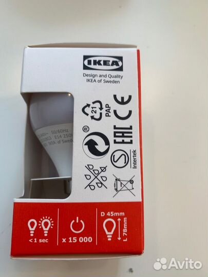 Ryet LED Светодиод E14 250 лм, икеа