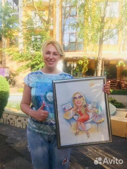 Шарж на заказ. Доставка по Москве