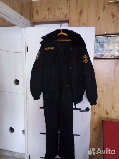 Черная форма охранника зимняя ф покров