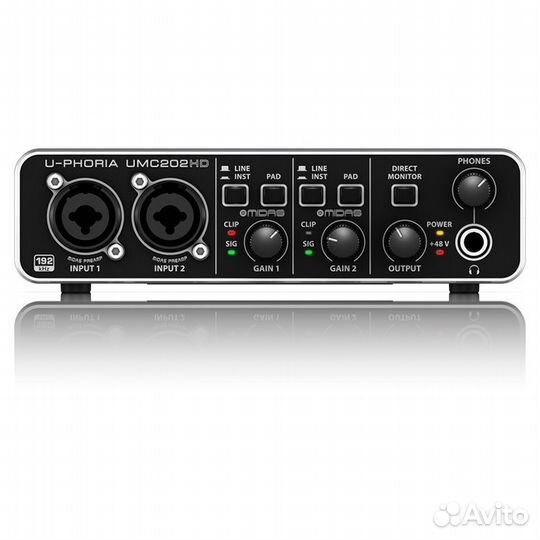 Behringer U-Phoria UMC202HD зв карта новая
