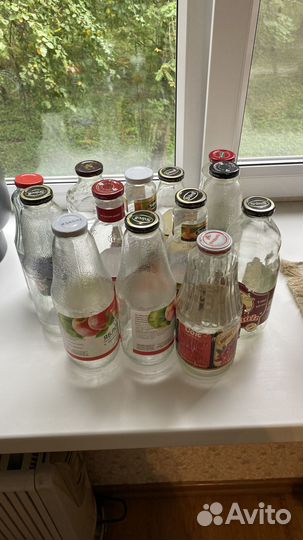 Бутылки стеклянные
