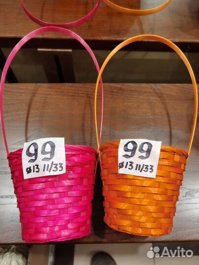 Корзины плетеные для цветов и подарков