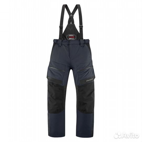 Icon Raiden 2 мотоштаны синие