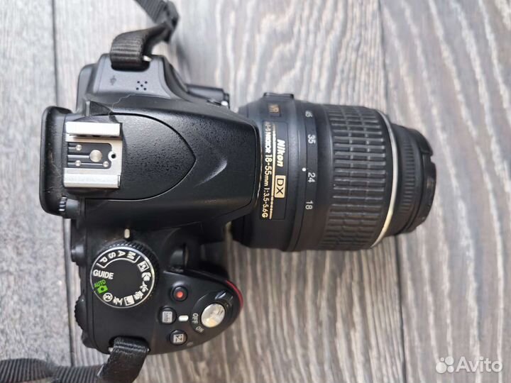 Nikon D3200 +объектив 35мм, вспышка, сумка