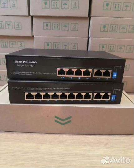 POE коммутатор сетевой на 6 портов ITS-640PC