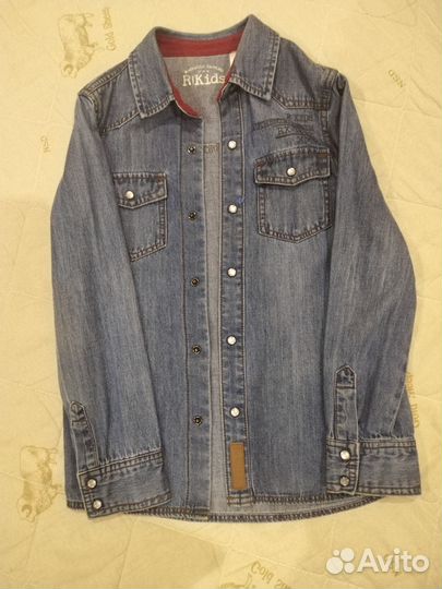 Рубашка джинсовая для мальчика