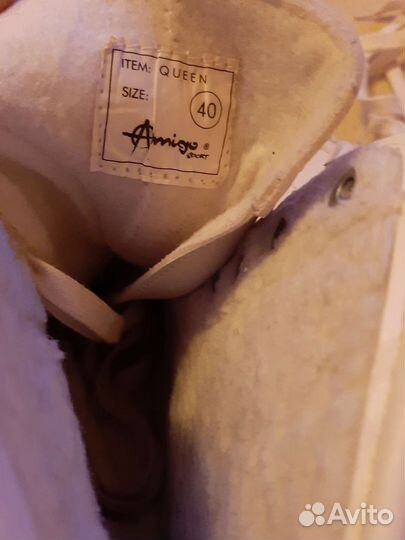 Коньки для фигурного катания,размер 19,5 и 40