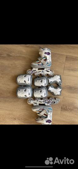 Ролики Action для девочки 26-31, защита