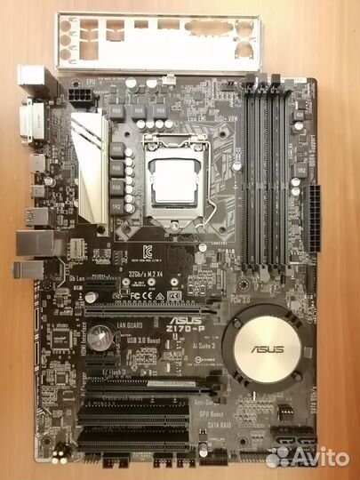 Материнская плата с процессором на 1151 соккет