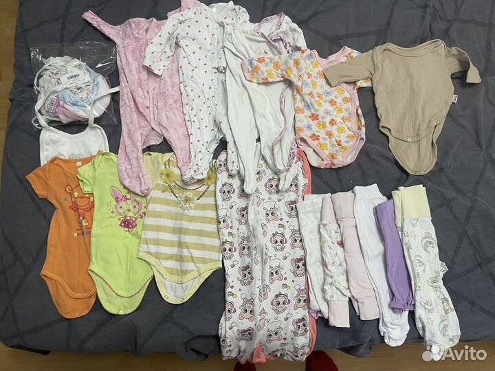 Вещи пакетом на девочку с рождения до года