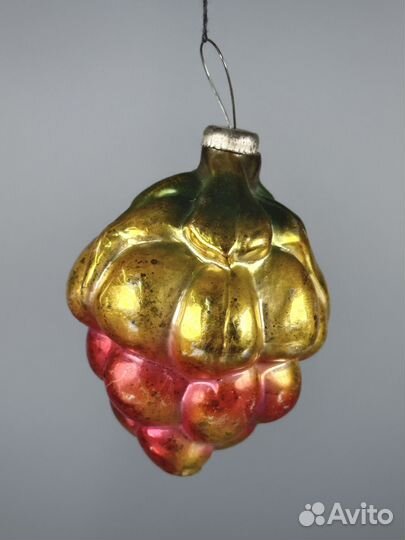 Елочная игрушка виноград гроздь СССР