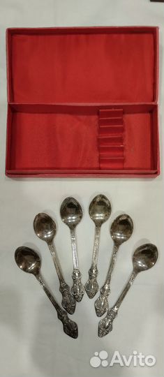 Наборы мельхиоровых ложек по 6 штук