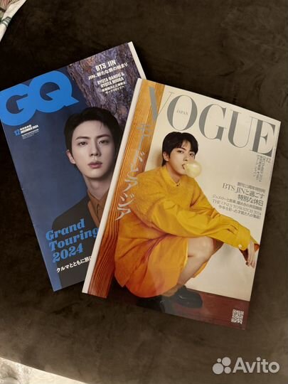 Журнал bts Jin 2024 Vogue GQ