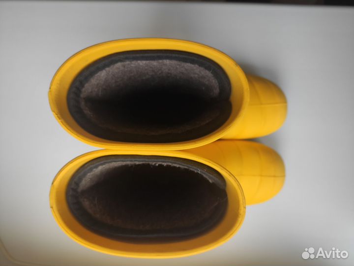 Детские утеплённые резиновые сапоги 30-31