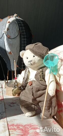 Мишутка рыбачок в стиле Тэдди. Ручная работа