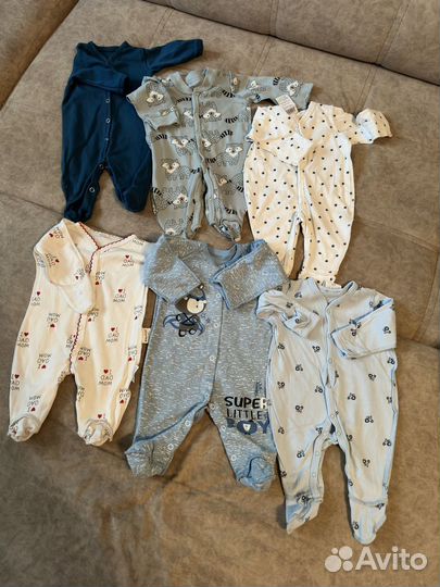 Пакет вещей на мальчика 50-56 рр