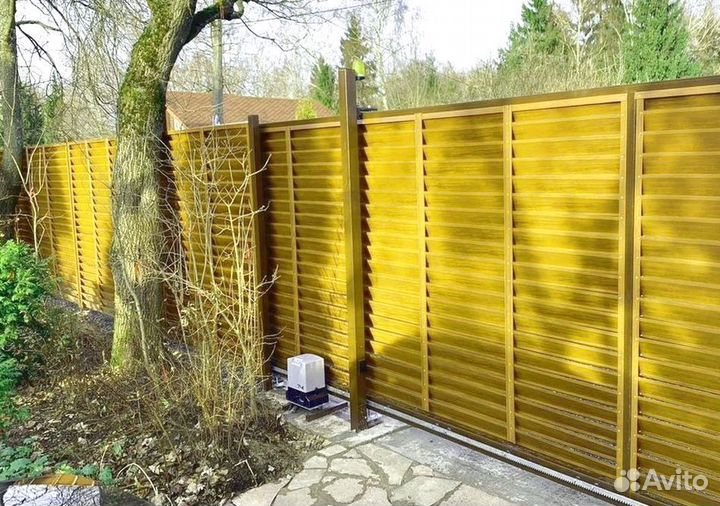 Заборы жалюзи под ключ