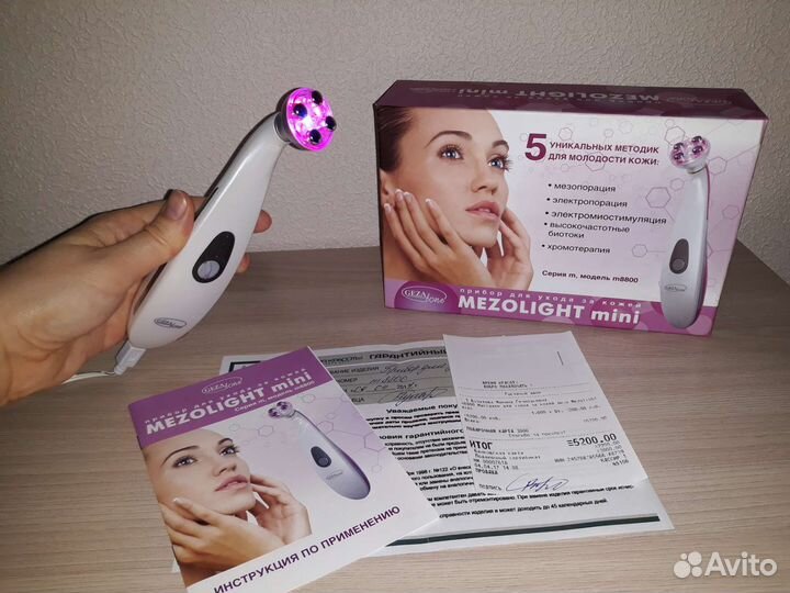 Прибор для лица Gezatone Mezolight mini