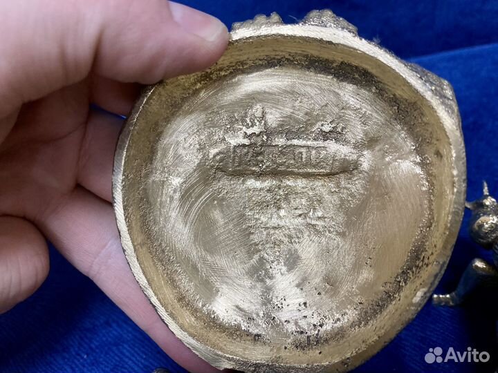 Шкатулка краб и муха Бронза Каслинское литье