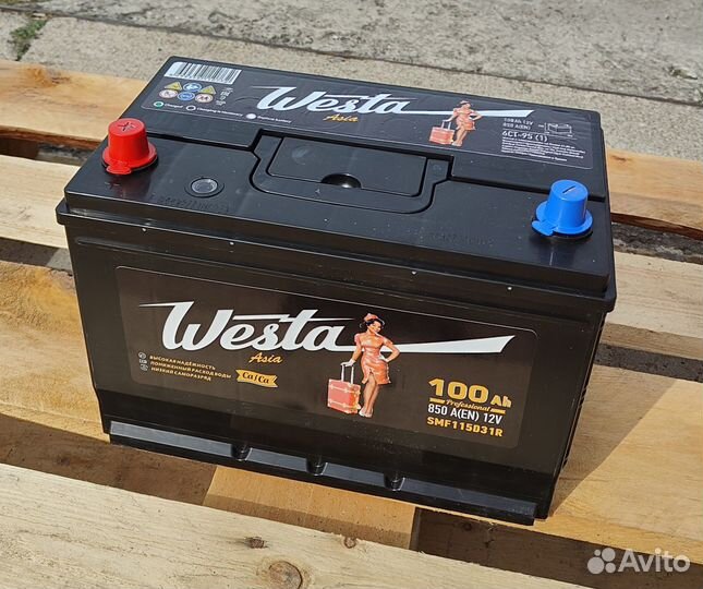 Аккумулятор 100 (850A) Westa Asia L+