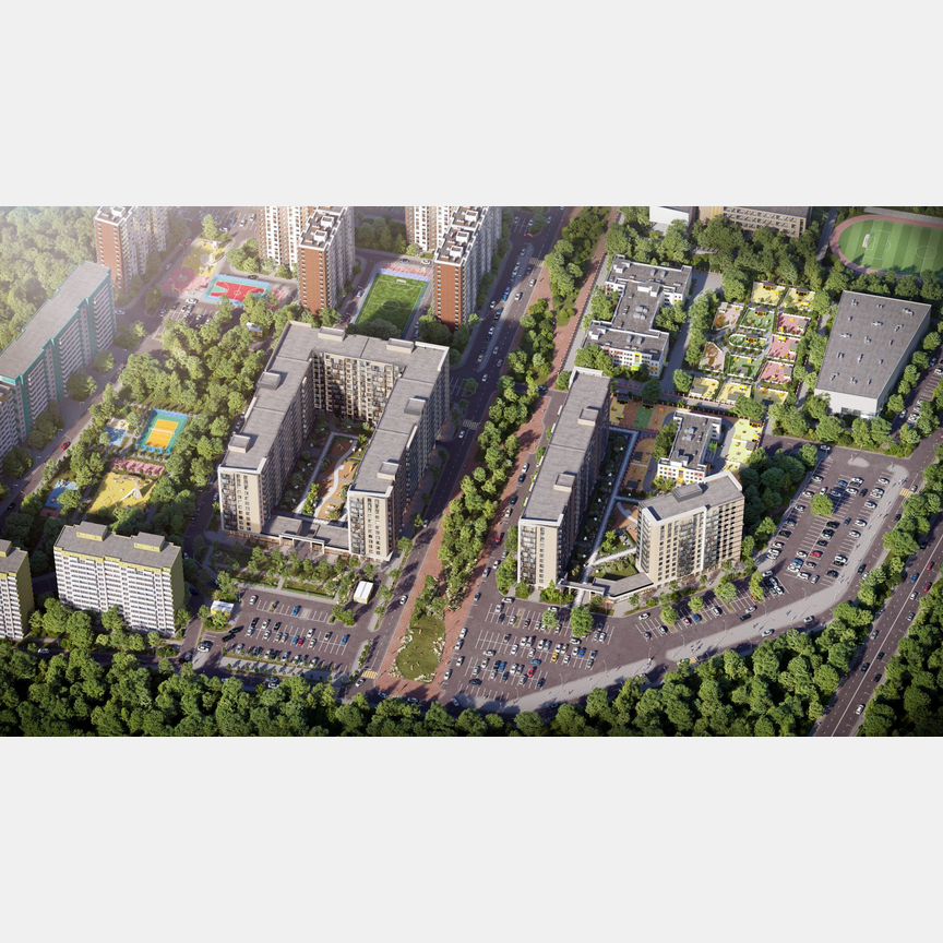 1-к. квартира, 42,3 м², 9/12 эт.