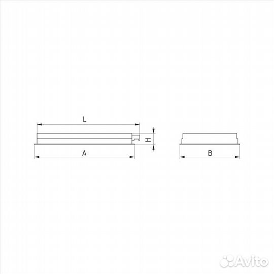 Светильник лво06-2х36-031 BPR HF