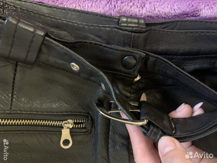 Шорты из натуральной кожи