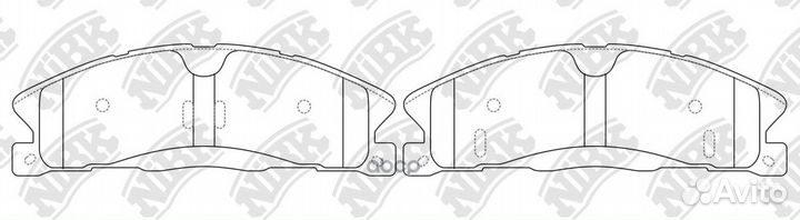 Колодки тормозные дисковые передн. ford Explore