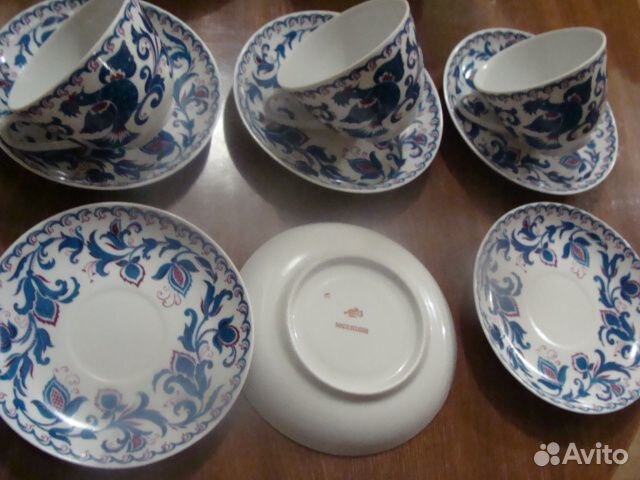 Сервиз лфз жар птица СССР экспортный вариант красн