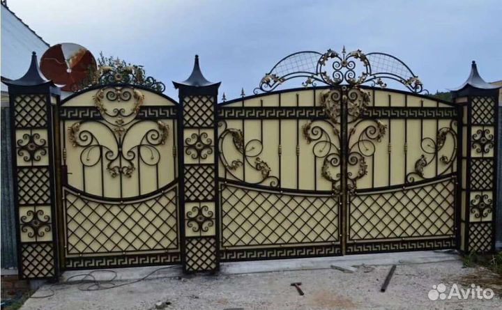 Ворота кованые