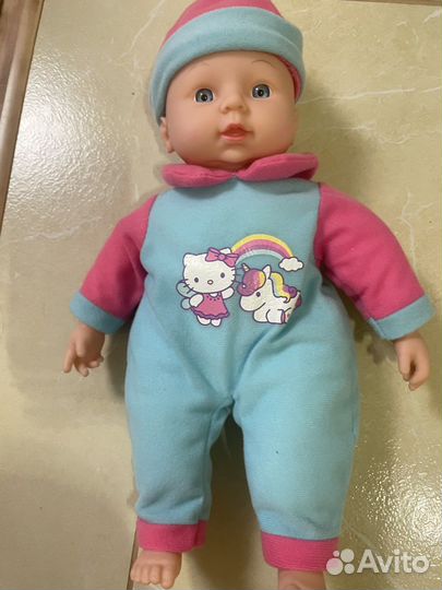 Кукла пупс интерактивная мягкая с одеждой