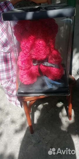 Мишка из роз