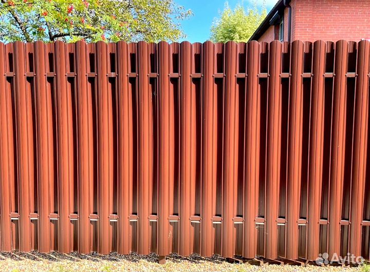 Заборы из профнастила с установкой