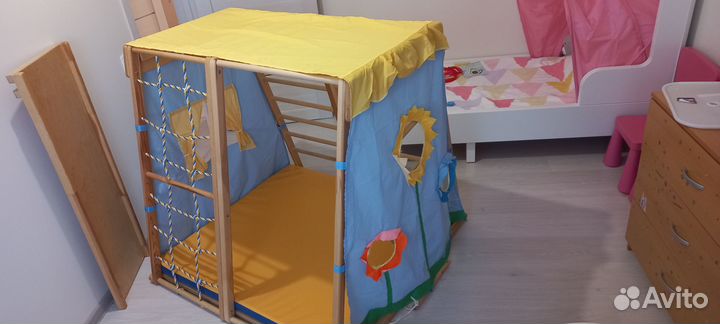 Деревянный спортивно-игровой уголок kidwood