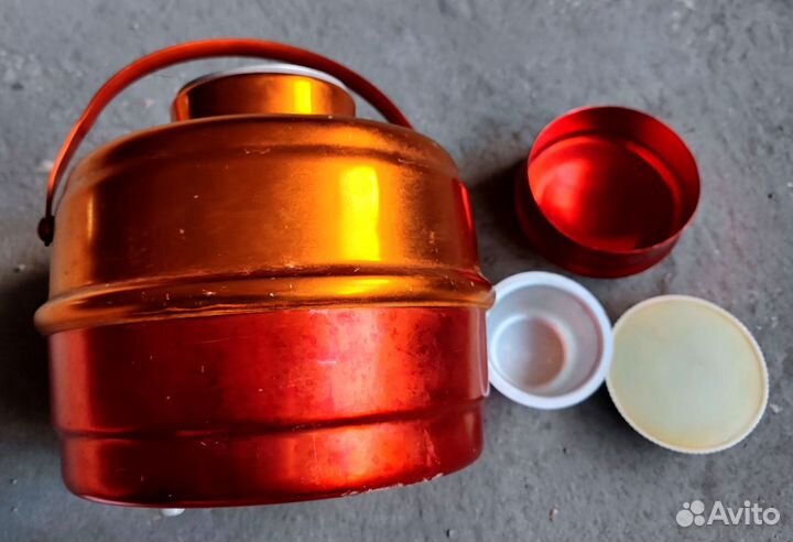 Термос пищевой алюминий 4л металл СССР Клеймо нкмз