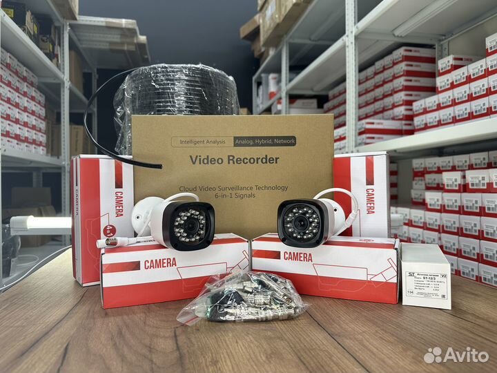 Комплект видеонаблюдения онлайн просмотр 4 камеры