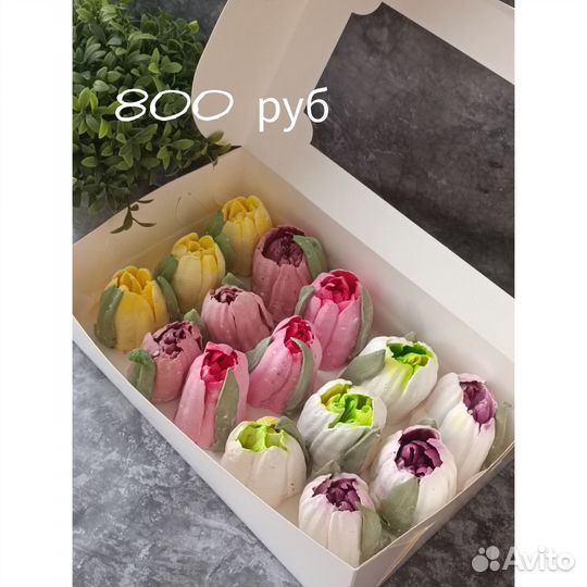 Зефирные тюльпаны