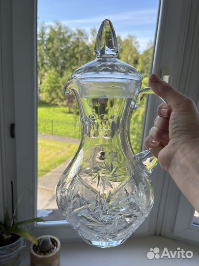 Кувшин хрустальный с пикой