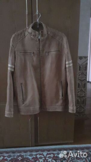 Кожаная куртка мужская 52-54 новая