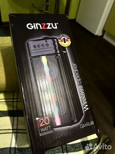 Портативная колонка bluetooth ginzzu gm-914b