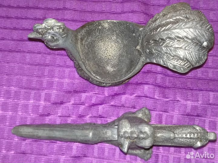 Винтаж Орехокол дракон и солонка из СССР